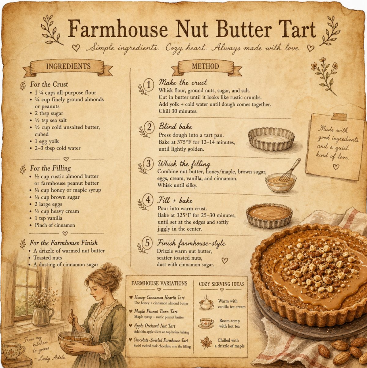 Farmhouse Nut Butter Tart
