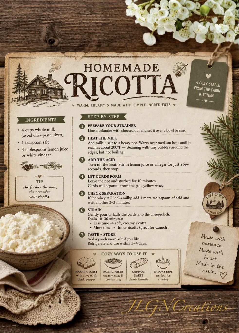 Homemade Ricotta