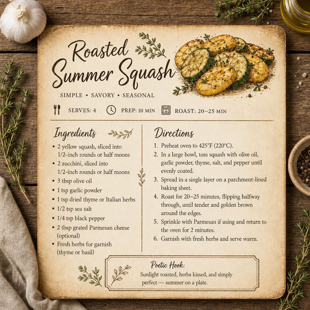 Roasted Summer Squash