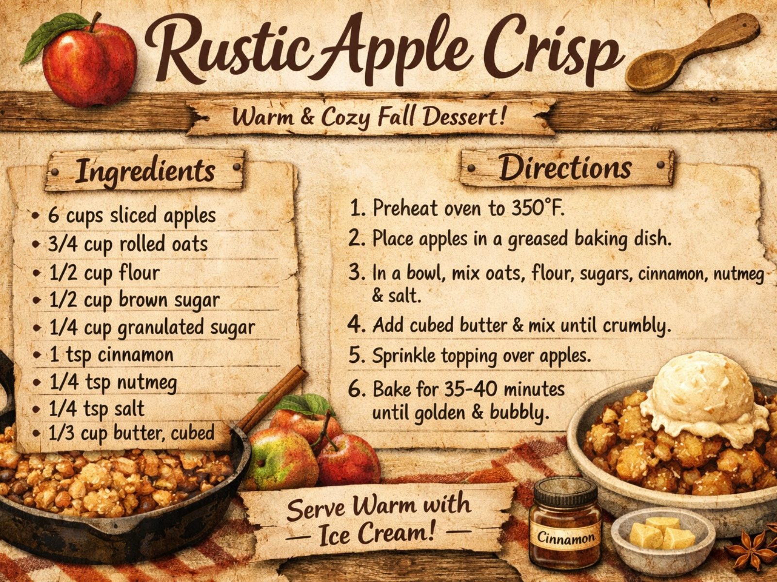 Rustic Apple Crisp