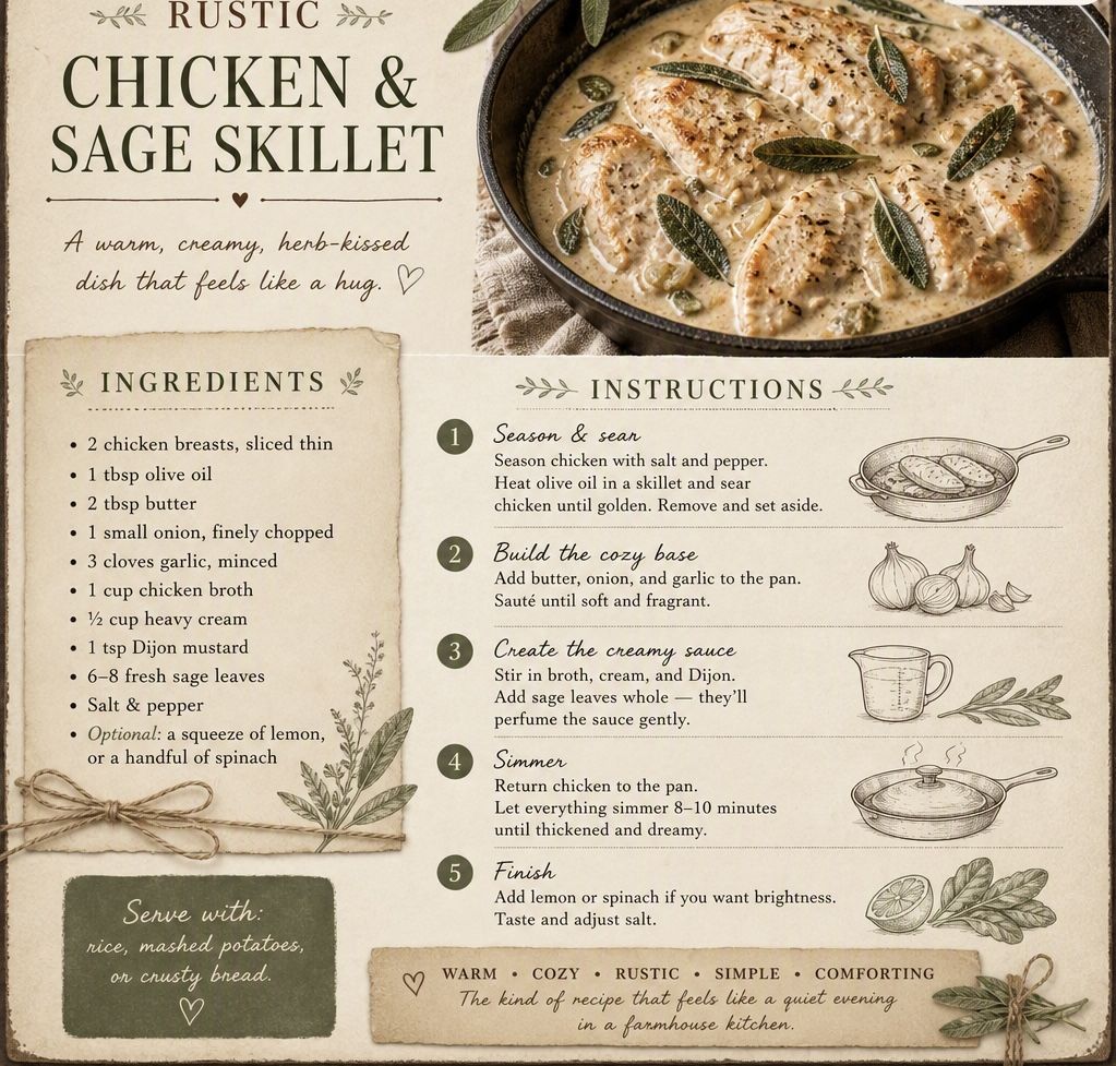 Rustic Chicken & Sage Skillet