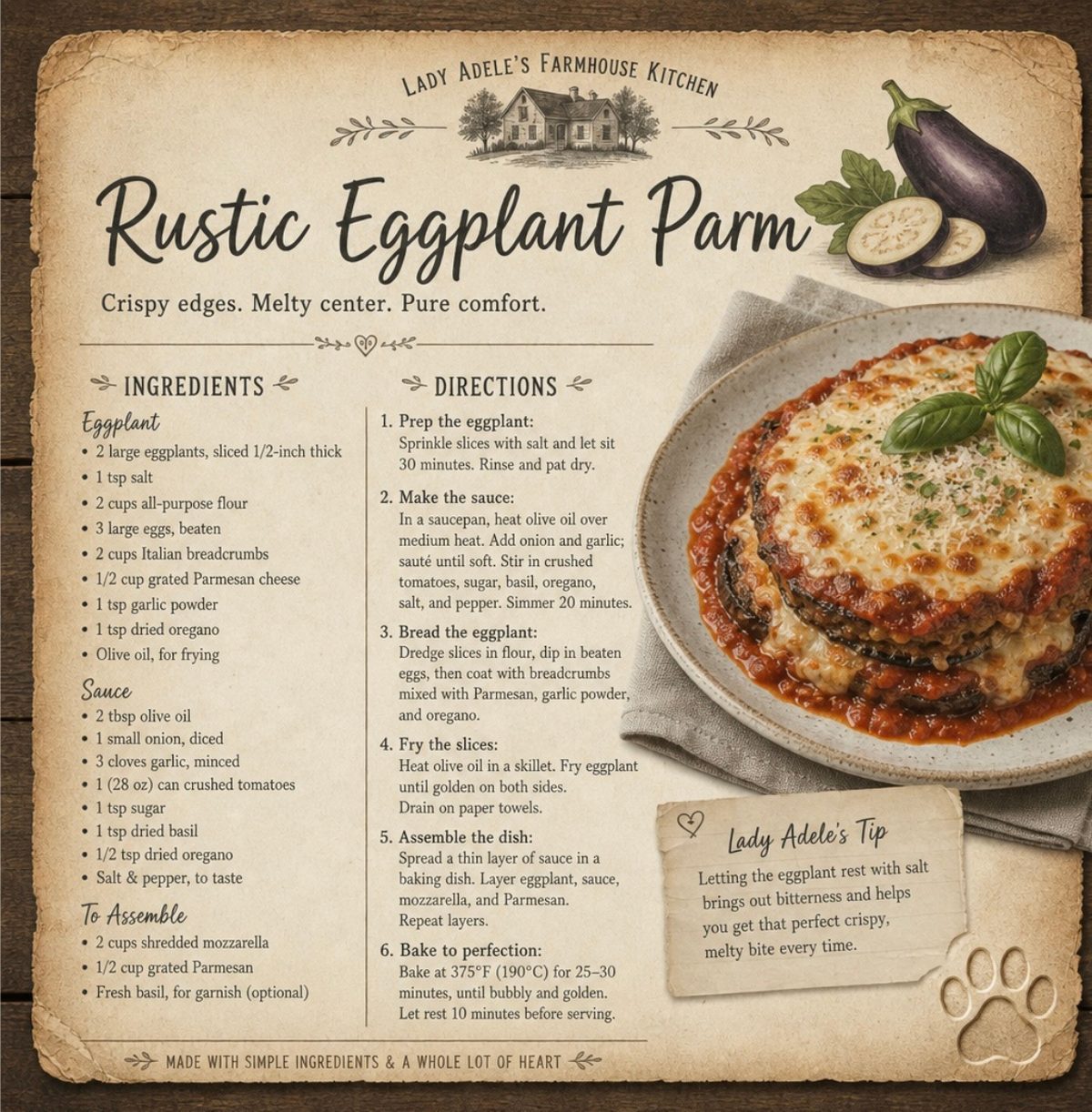 Rustic Eggplant Parm