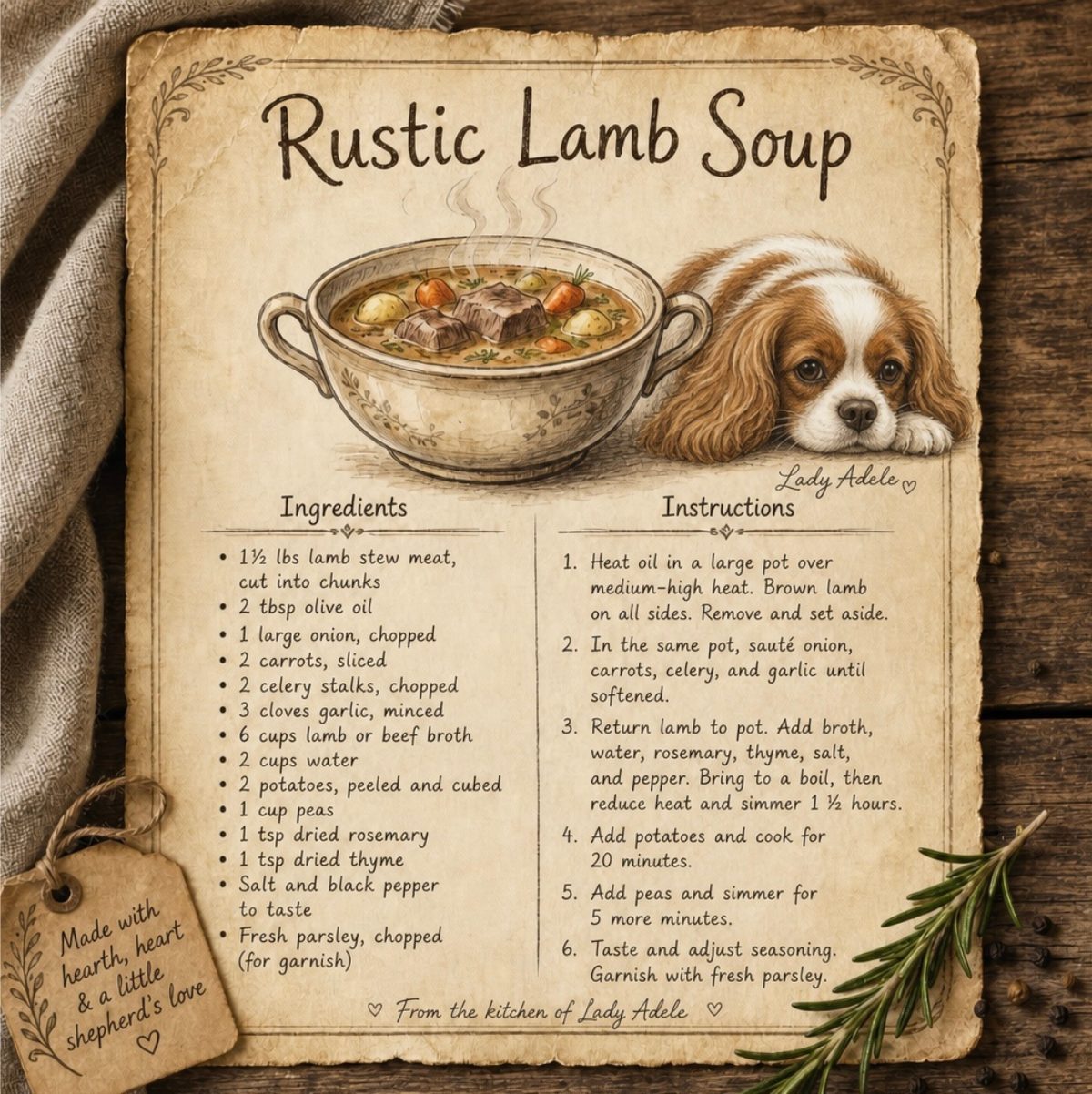 Rustic Lamb Soup