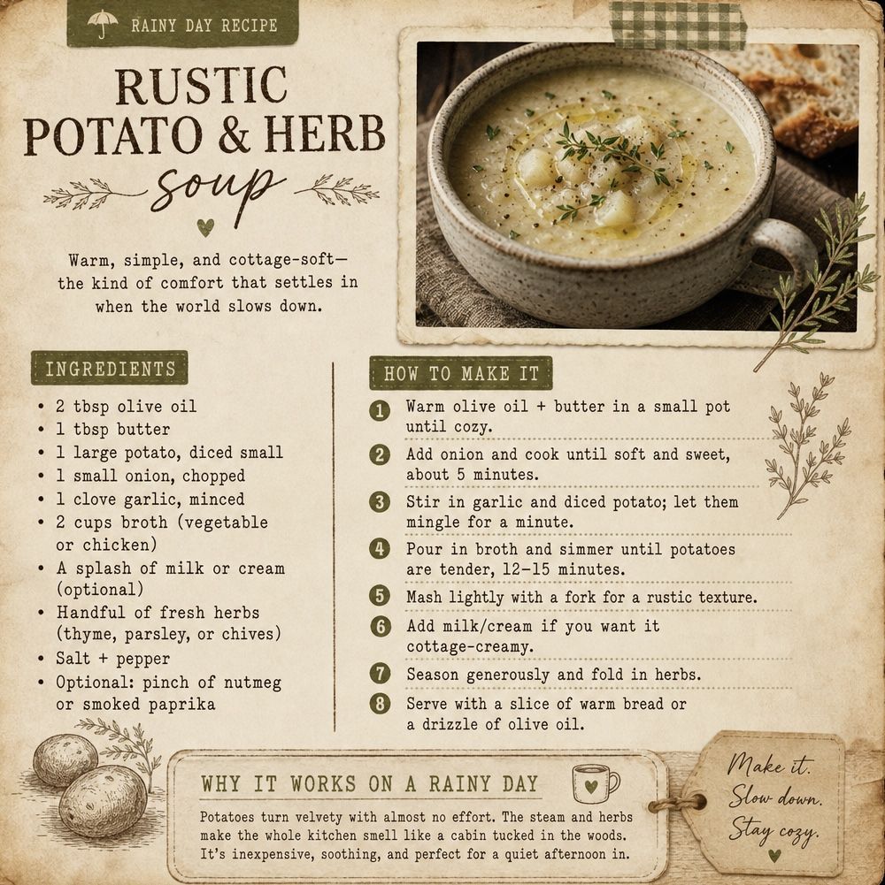 Rustic Potato & Herb Soup