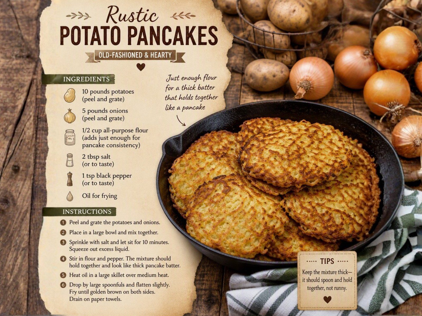 Rustic Potato Pancakes