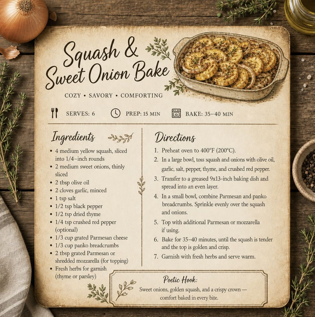 Squash & Sweet Onion Bake